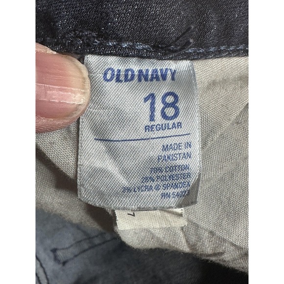 Old Navy The Rockstar Skinny Jeans Womens 18 Blue Medium Wash Stretch Denim - Picture 12 of 14